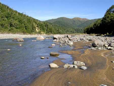 backpacking up a river is the fastest way through